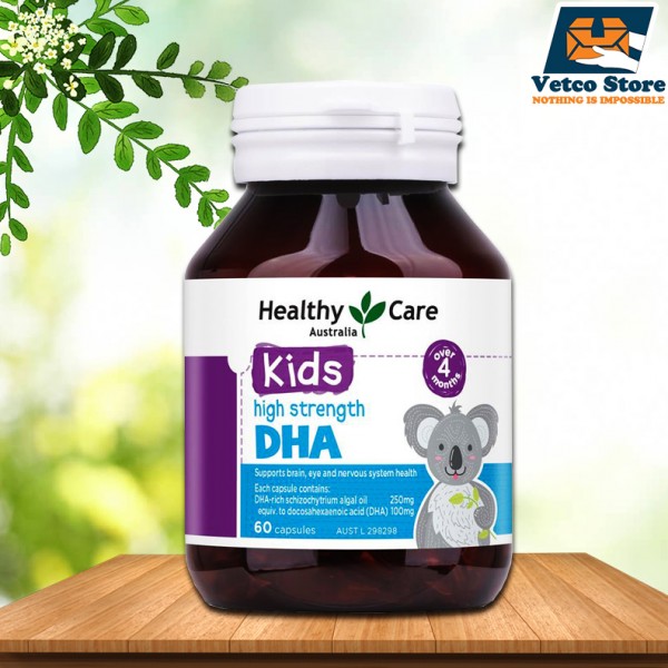 Viên uống DHA Healthy Care high strength cho bé 60 viên